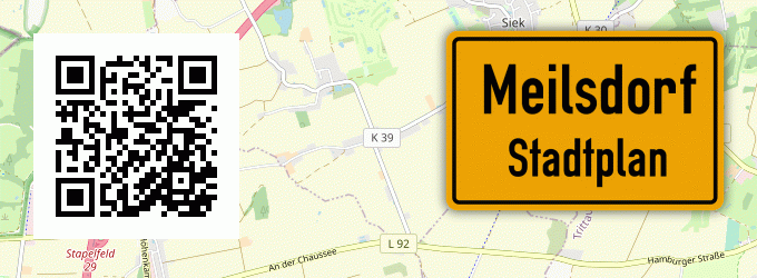 Stadtplan Meilsdorf, Kreis Stormarn