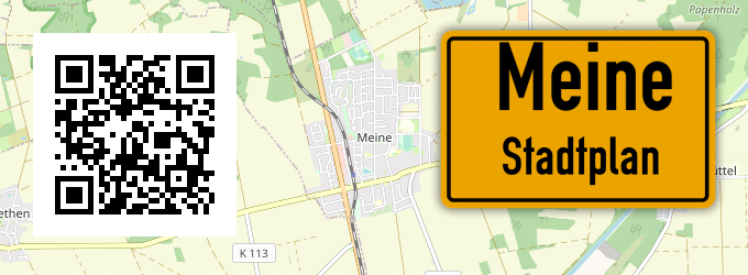 Stadtplan Meine