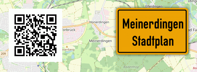 Stadtplan Meinerdingen