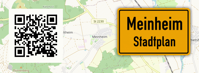 Stadtplan Meinheim