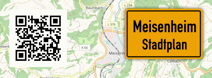 Stadtplan Meisenheim, Glan