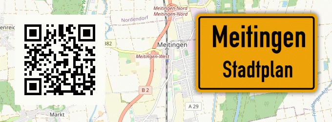 Stadtplan Meitingen