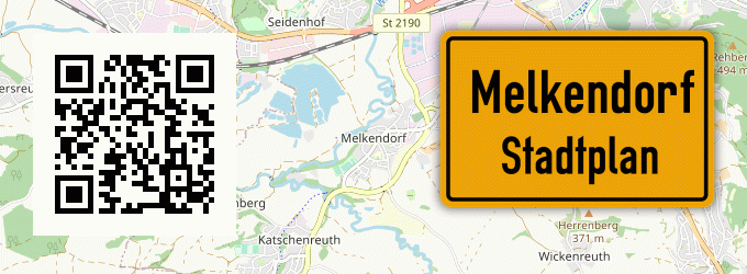 Stadtplan Melkendorf, Kreis Kulmbach