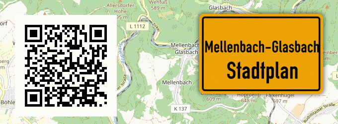 Stadtplan Mellenbach-Glasbach