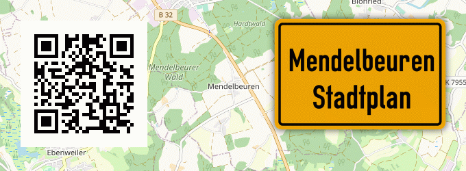 Stadtplan Mendelbeuren