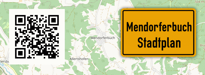 Stadtplan Mendorferbuch
