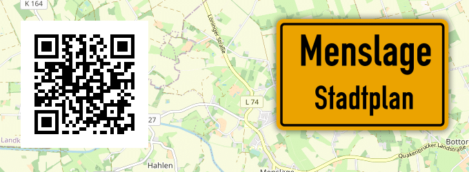 Stadtplan Menslage
