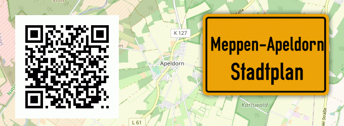 Stadtplan Meppen-Apeldorn
