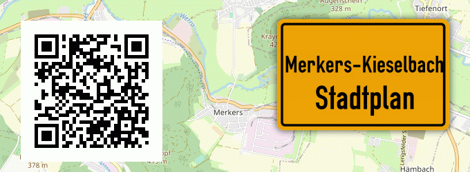 Stadtplan Merkers-Kieselbach