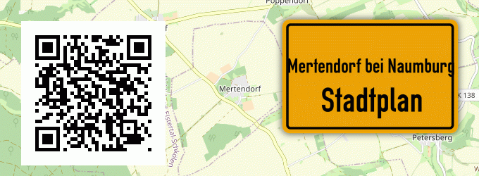 Stadtplan Mertendorf bei Naumburg