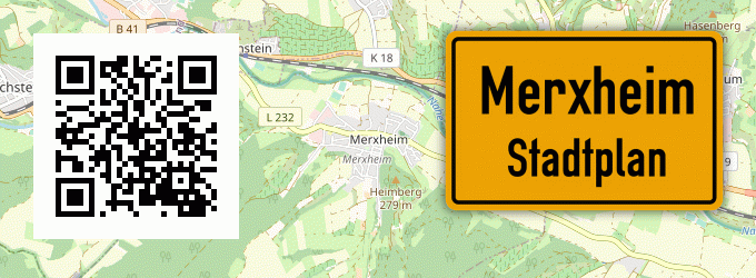 Stadtplan Merxheim, Nahe