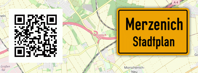 Stadtplan Merzenich, Kreis Euskirchen