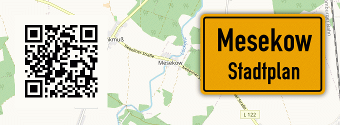 Stadtplan Mesekow