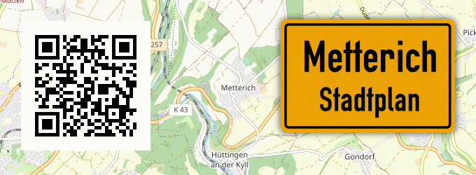 Stadtplan Metterich