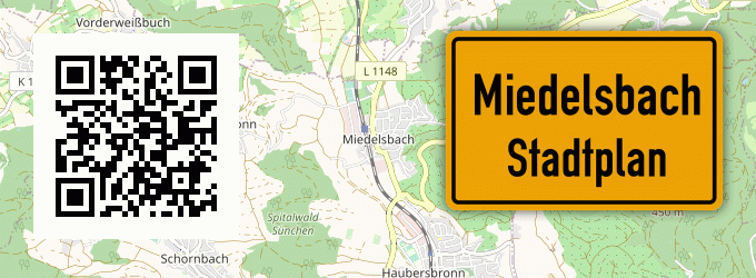 Stadtplan Miedelsbach