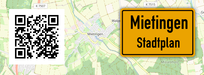 Stadtplan Mietingen