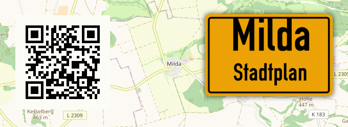 Stadtplan Milda
