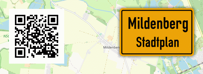 Stadtplan Mildenberg, Kreis Landau an der Isar