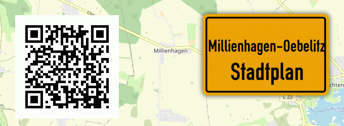 Stadtplan Millienhagen-Oebelitz