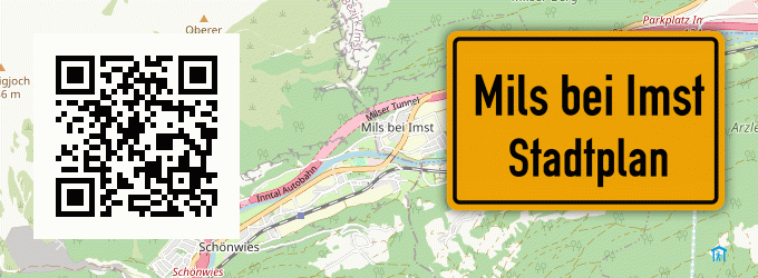 Stadtplan Mils bei Imst