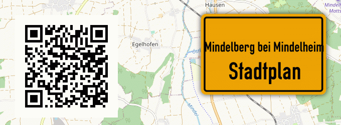 Stadtplan Mindelberg bei Mindelheim