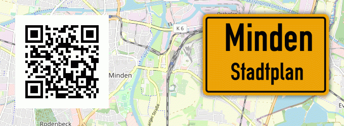 Stadtplan Minden, Westfalen