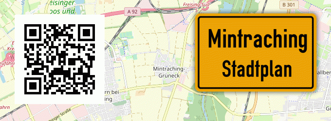 Stadtplan Mintraching, Kreis Freising