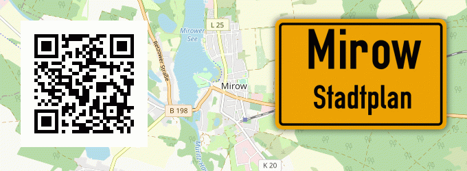 Stadtplan Mirow, Mecklenburg