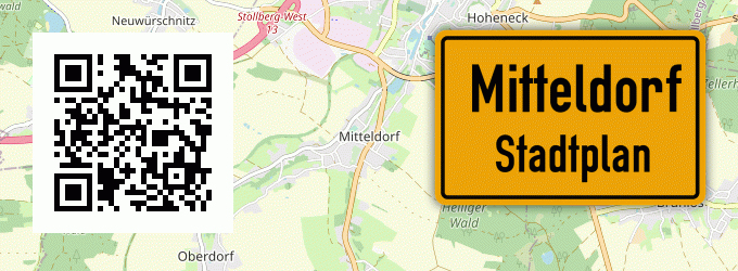 Stadtplan Mitteldorf, Oberfranken