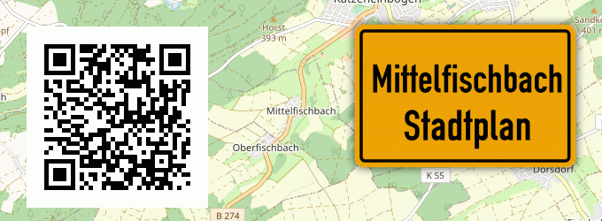 Stadtplan Mittelfischbach, Rhein-Lahn-Kreis