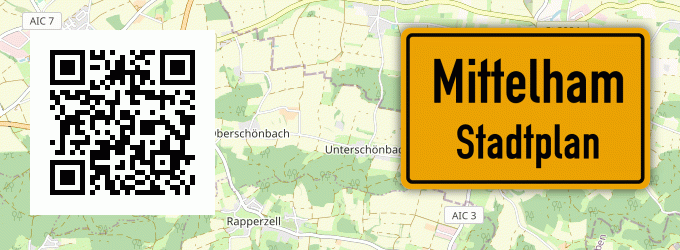 Stadtplan Mittelham
