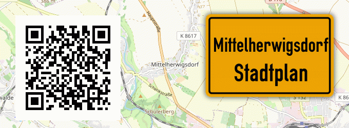 Stadtplan Mittelherwigsdorf