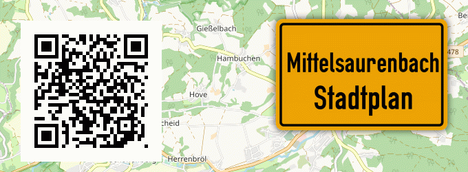 Stadtplan Mittelsaurenbach