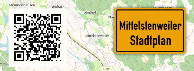 Stadtplan Mittelstenweiler