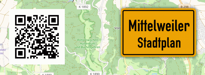 Stadtplan Mittelweiler