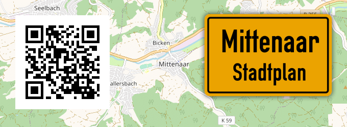 Stadtplan Mittenaar