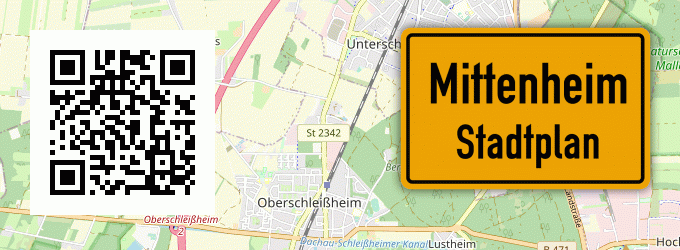 Stadtplan Mittenheim