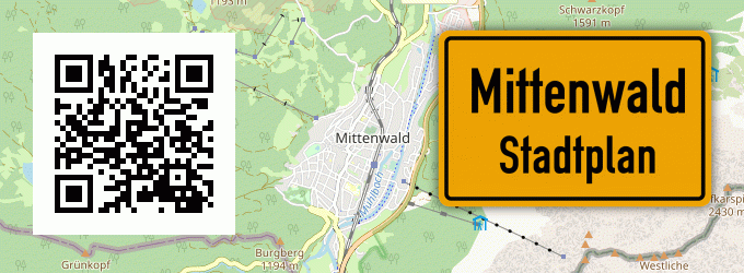 Stadtplan Mittenwald