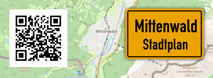 Stadtplan Mittenwald