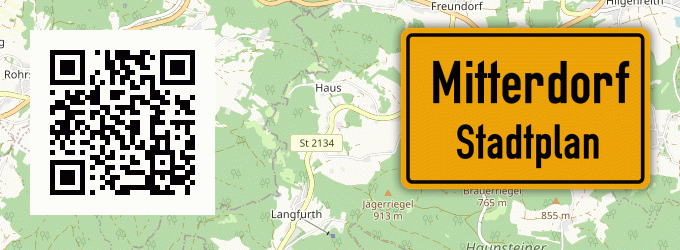Stadtplan Mitterdorf, Oberpfalz
