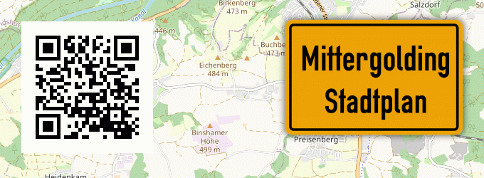 Stadtplan Mittergolding, Bayern