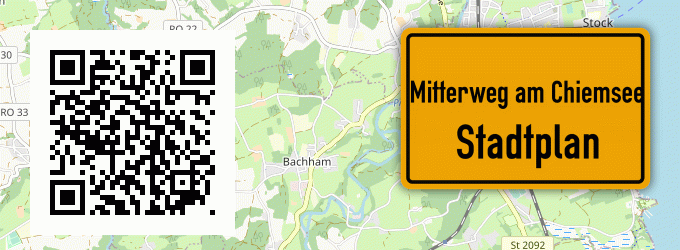 Stadtplan Mitterweg am Chiemsee