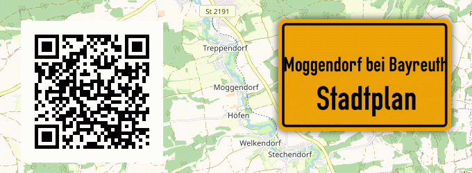 Stadtplan Moggendorf bei Bayreuth