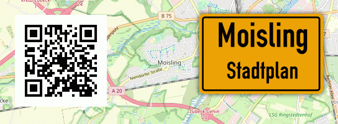 Stadtplan Moisling
