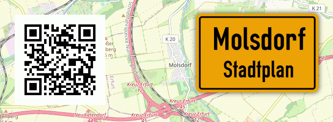 Stadtplan Molsdorf