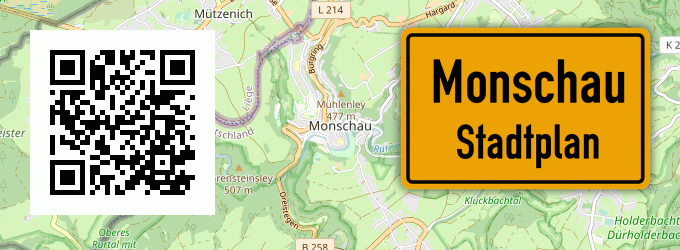Stadtplan Monschau