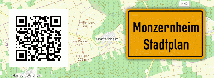Stadtplan Monzernheim