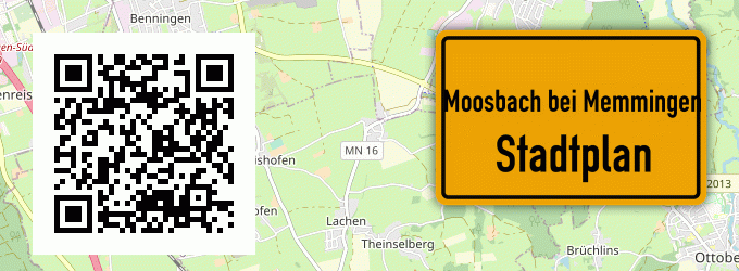 Stadtplan Moosbach bei Memmingen