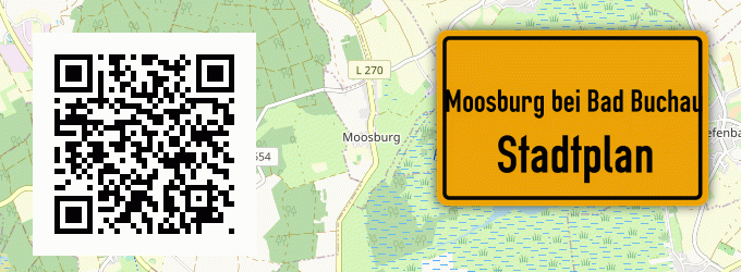 Stadtplan Moosburg bei Bad Buchau