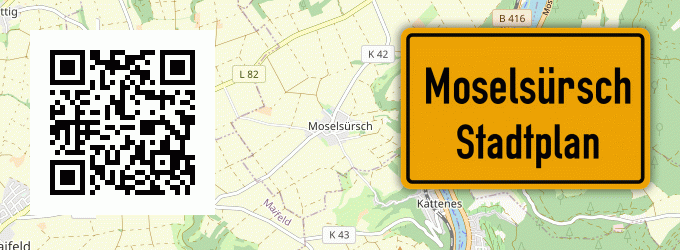 Stadtplan Moselsürsch, Mosel